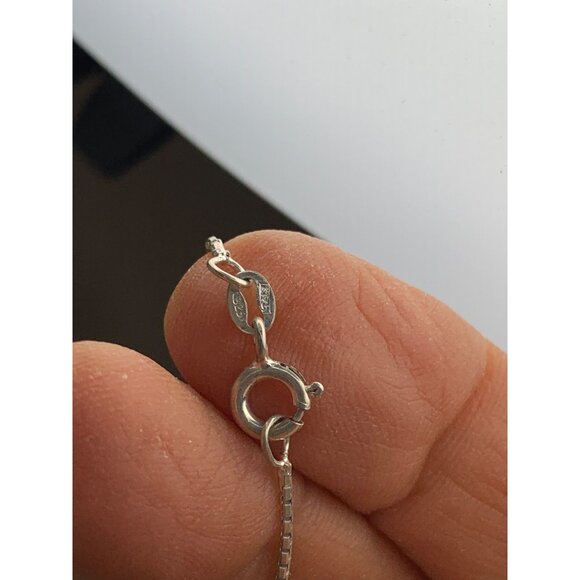 VTG Sterling Silver Cross Pendant Necklace Turquoise Onyx Inlays 7598 Mexico 18" - Picture 6 of 11